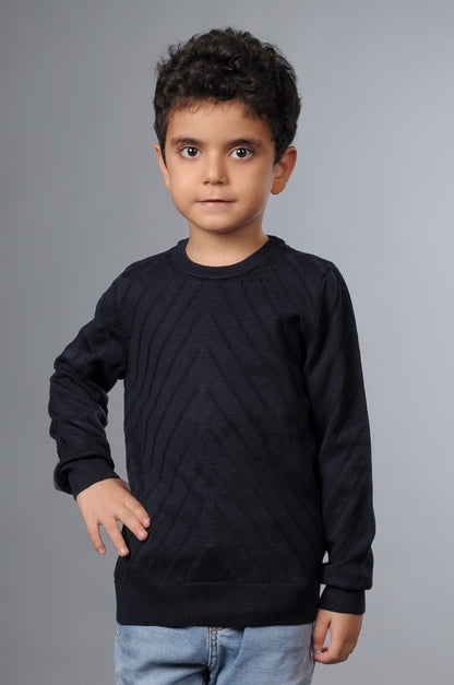 Erkek Çocuk Liksli Bisiklet Yaka Pamuklu Kazak