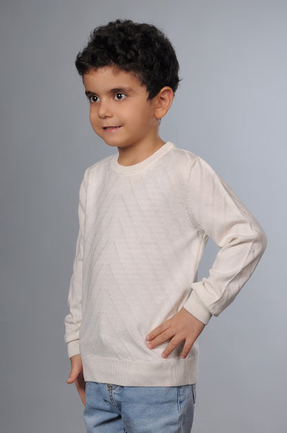 Erkek Çocuk Liksli Bisiklet Yaka Pamuklu Kazak