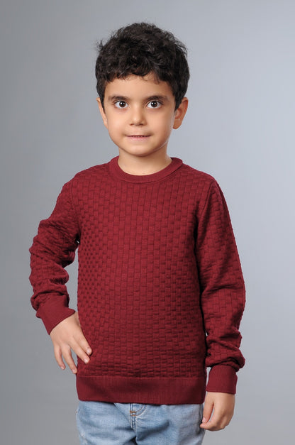 Erkek Çocuk Liksli Bisiklet Yaka Pamuklu Kazak