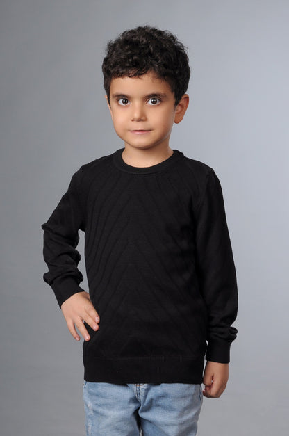 Erkek Çocuk Liksli Bisiklet Yaka Pamuklu Kazak