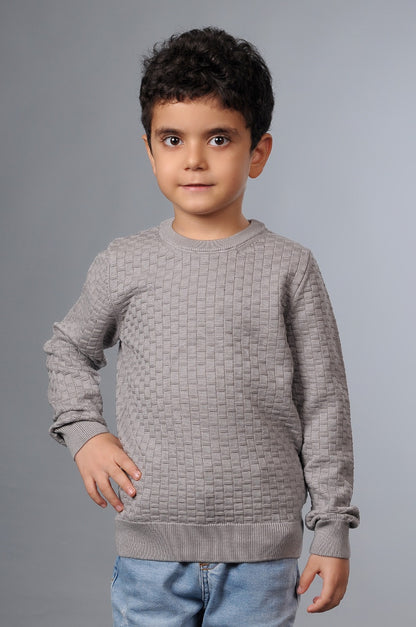 Erkek Çocuk Liksli Bisiklet Yaka Pamuklu Kazak