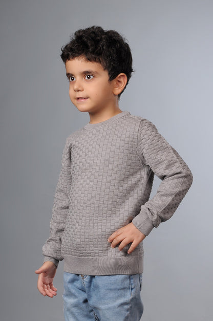 Erkek Çocuk Liksli Bisiklet Yaka Pamuklu Kazak